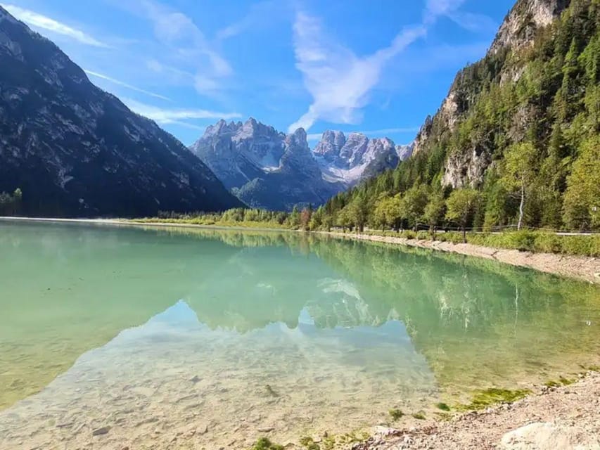 From Venice and Treviso: Dolomites Day Tour - Stop at Lake Misurina: the guided look behind the postcard