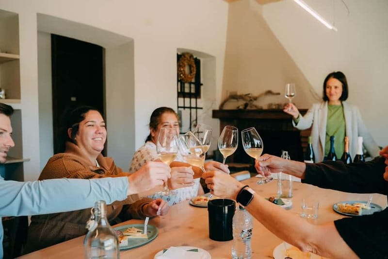 From Venice: Prosecco Hills and Wine Tasting Tour - Stop 1 in Valdobbiadene: vineyards, tour, tasting, and lunch with a view