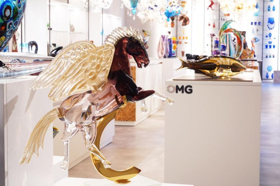 Glass Blowing Show Visit Murano Glass Factory & Showroom OMG - Ticket value: $5, a short show, and a coupon if you spend 90 euro