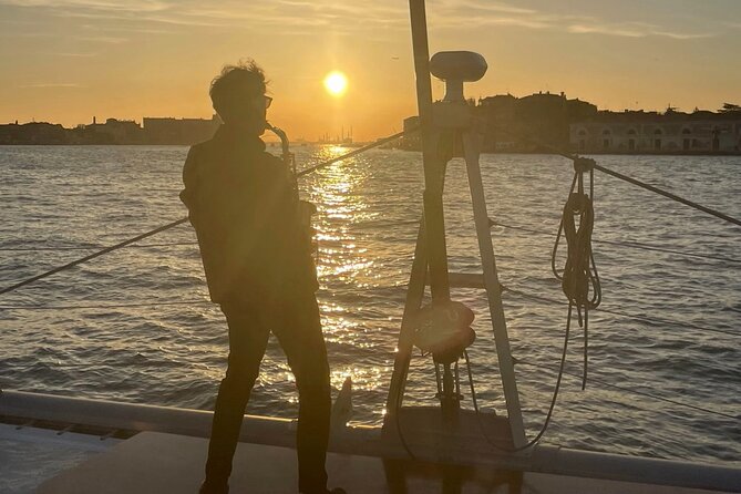 Sunset Jazz Catamaran Cruise with Aperitivo and Live Saxophone - The Canal Route: From San Marco Bay to Lido di Venezia