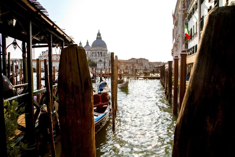 Venice: Gondola Ride with Live Guide or Audio Guide - First Steps Near Madonna della Salute and the Grand Canal