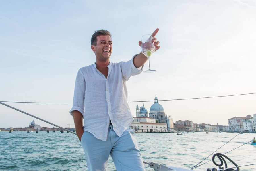 Venice: Lagoon Catamaran Cruise with Music and Drinks - Music and drinks: Spritz, prosecco, and a social sound system