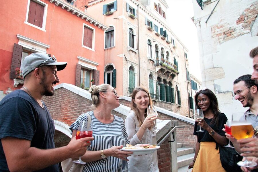 Venice: Local Secrets of Venice Tapas & Wine Walking Tour - From busy streets to hidden alleys and real canal corners
