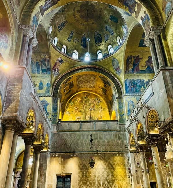 Venice: St. Mark's Basilica, Terrace, and Pala d’Oro Entry - The basilica interior: mosaics, gold, and the quiet weight of the place
