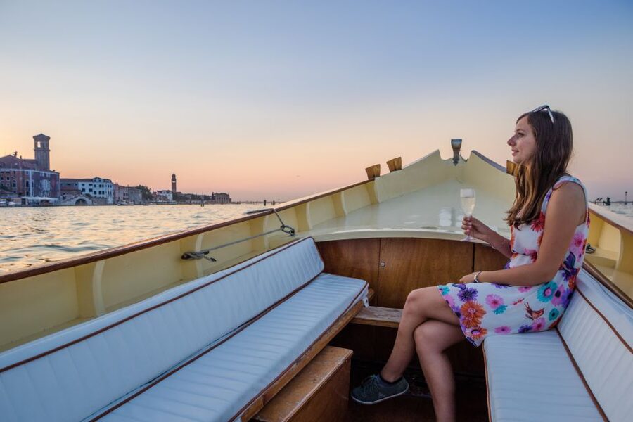 Venice: Sunset Cruise by Typical Venetian Boat - The route starts easy: St. Andrea and Vignole, then the Lido side