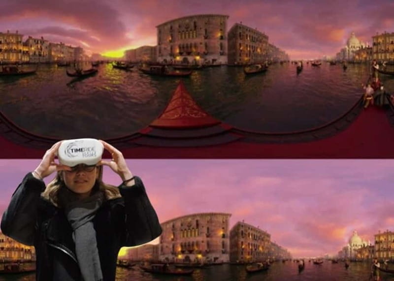 Venice: The Gondola Gallery 3D Experience - The Gondola Yard Gallery: seeing a sectioned gondola up close